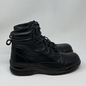 Apex Ambulator Biomechanical Boots Mens 9.5 M Black Leather Diabetic B4500M
